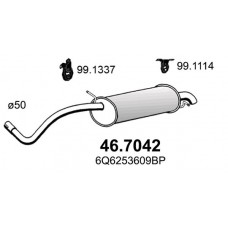 46.7042 ASSO Глушник вихлопних газів кінцевий