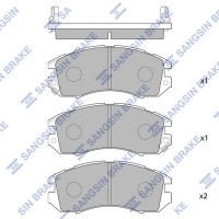 SP1120 Hi-Q Комплект гальмівних колодок дисковий гальм