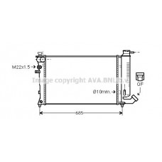 CNA2108 AVA QUALITY COOLING Радіатор охолодження двигуна