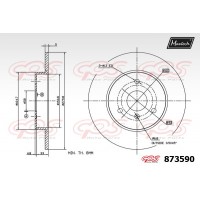 873590 MAXTECH Гальмівний диск