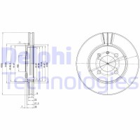 BG2347 DELPHI Гальмівний диск