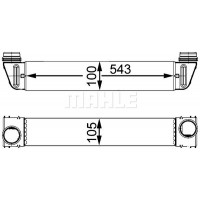 CI 79 000S MAHLE Интеркулер