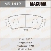 MS-1412 MASUMA Комплект гальмівних колодок