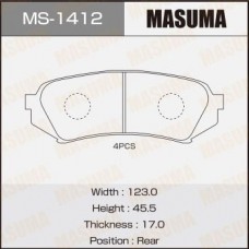 MS-1412 MASUMA Комплект гальмівних колодок