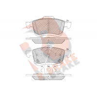RB2165 R BRAKE Комплект гальмівних колодок дисковий гальм