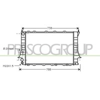 AD029R001 PRASCO Радіатор охолодження двигуна