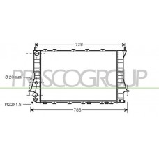 AD029R001 PRASCO Радіатор охолодження двигуна