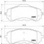 P 61 120X BREMBO Комплект гальмівних колодок дисковий гальм