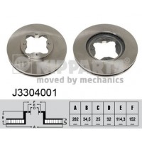 J3304001 NIPPARTS Гальмівний диск