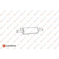 E12811S EUROREPAR Предглушник вихлопних газів