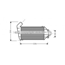 OLA4262 AVA QUALITY COOLING Интеркулер