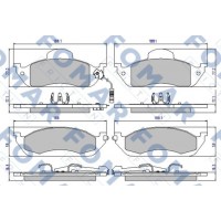 FO 901381 FOMAR Friction Комплект гальмівних колодок дисковий гальм