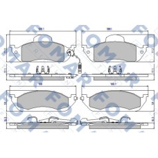 FO 901381 FOMAR Friction Комплект гальмівних колодок дисковий гальм