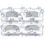 FO 901381 FOMAR Friction Комплект гальмівних колодок дисковий гальм