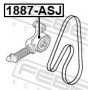 1887-ASJ FEBEST натяжний ролик, Поліклиновий ремінь