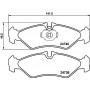 MDB3016 MINTEX Комплект гальмівних колодок дисковий гальм