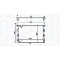 350213152700 MAGNETI MARELLI Радіатор охолодження двигуна
