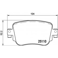 FK20292 KAISHIN Комплект гальмівних колодок дисковий гальм