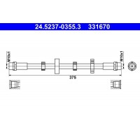 24.5237-0355.3 ATE Гальмівний шланг
