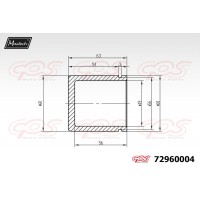 72960004 MAXTECH Поршень корпус скоби гальма