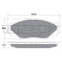 TX 17-62 TOMEX Brakes Комплект гальмівних колодок дисковий гальм