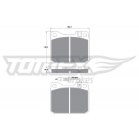 TX 10-221 TOMEX Brakes Комплект гальмівних колодок дисковий гальм