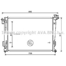 HY2372 AVA QUALITY COOLING Радіатор охолодження двигуна