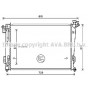 HY2372 AVA QUALITY COOLING Радіатор охолодження двигуна