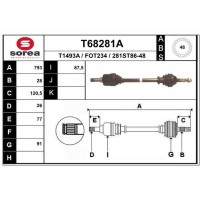 T68281A EAI Привідний вал