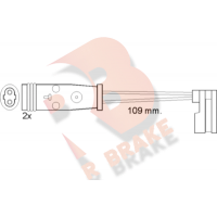 610483RB R BRAKE Сигналізатор зносу гальмівних колодок