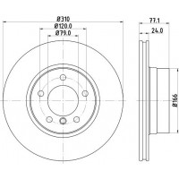8DD 355 109-901 HELLA PAGID Гальмівний диск