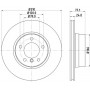 8DD 355 109-901 HELLA PAGID Гальмівний диск