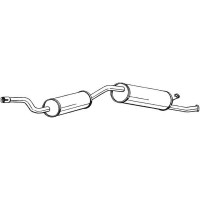 282-933 BOSAL Глушник вихлопних газів кінцевий