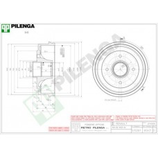 6043 PILENGA Гальмівний барабан