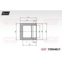 72954017 MAXTECH Поршень корпус скоби гальма