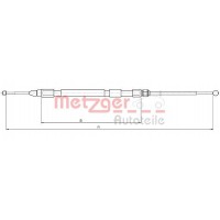 10.4158 METZGER Тросик, cтояночный тормоз