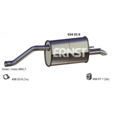 034036 ERNST Глушник вихлопних газів кінцевий