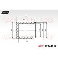 72944017 MAXTECH Поршень корпус скоби гальма
