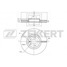 BS-6358 ZEKKERT Гальмівний диск