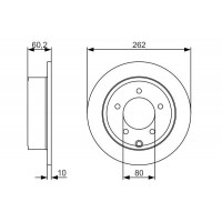0 986 479 A39 BOSCH Гальмівний диск