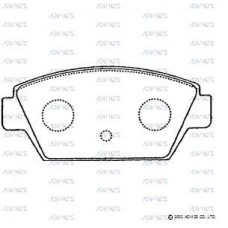 SN830 ADVICS Комплект гальмівних колодок дисковий гальм