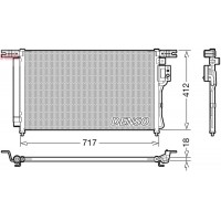 DCN41008 DENSO Конденсатор кондиціонера