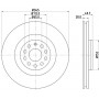 8DD 355 127-981 HELLA PAGID Гальмівний диск