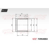 72954002 MAXTECH Поршень корпус скоби гальма
