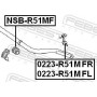 NSBR51MF FEBEST Опора стабілізатора