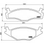 P 85 012 BREMBO Комплект гальмівних колодок дисковий гальм