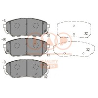 704-21183 IAP QUALITY PARTS КомплеК т гальмівних колодок, дискове гальмо