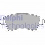 LP1846 DELPHI Комплект гальмівних колодок дисковий гальм