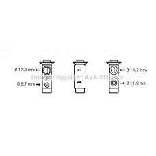 BW1360 AVA QUALITY COOLING Розширювальний клапан кондиціонера