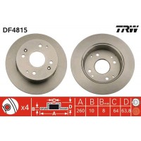 DF4815 TRW Гальмівний диск